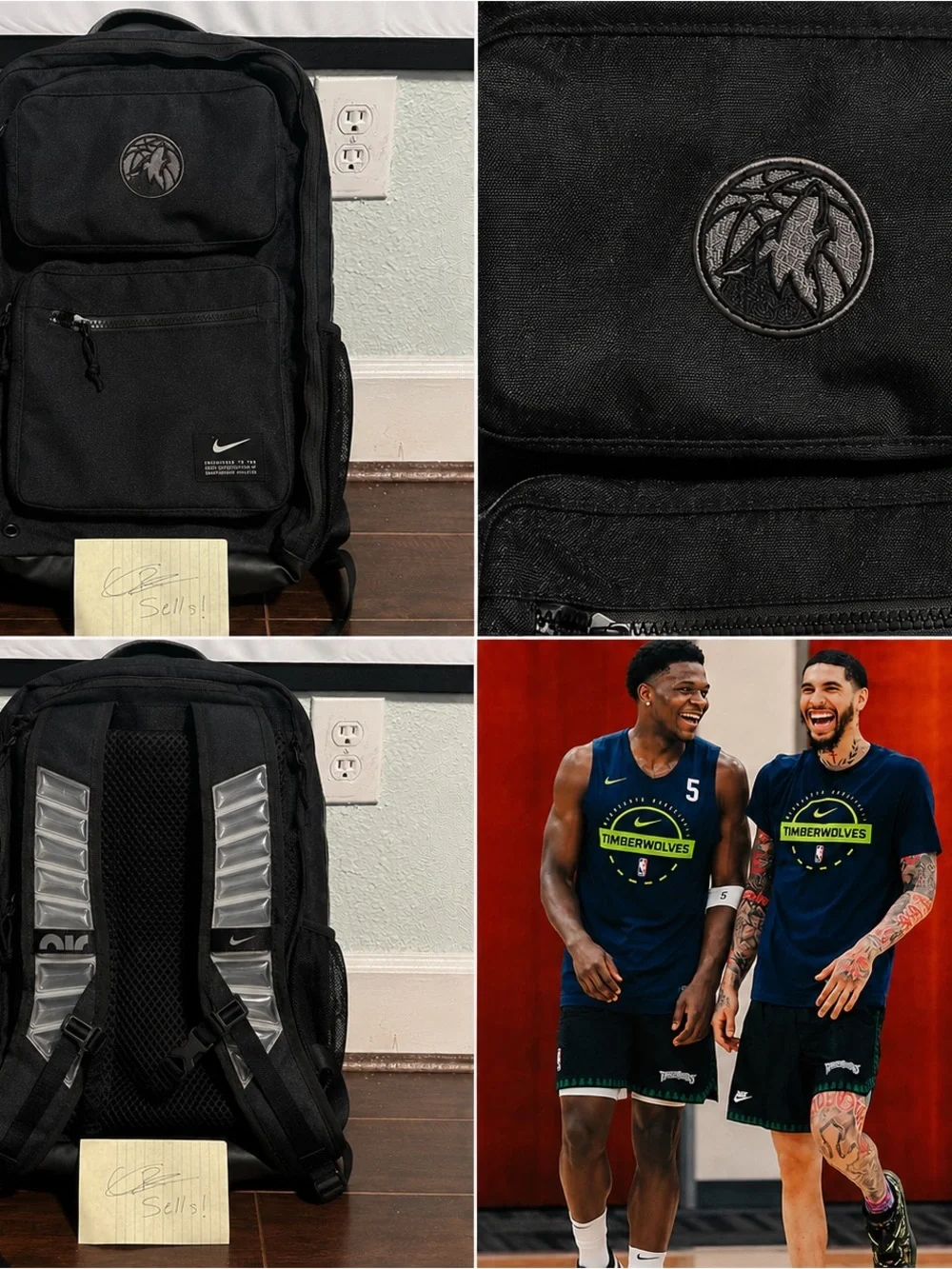 RARE Minnesota Timberwolves Team Issued Nike Utility Backpack NBA Player Issued